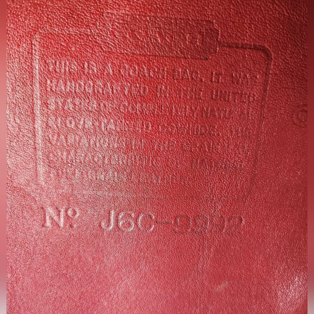 Coach Vintage 9992 Handle Backpack Red glove Tanned Leather - Picture 14 of 16